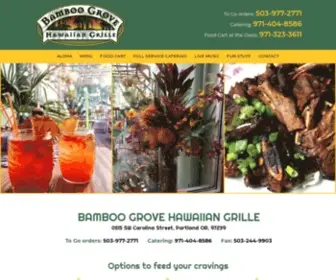 Bghawaiiangrille.com(Hawaiian Food Portland restaurant) Screenshot