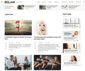 Bglam.com(Creative Living and Healthy LifeStyle) Screenshot