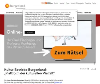 BGLD-Kulturzentren.at(Kultur Burgenland) Screenshot