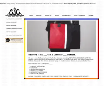 Bgleather.com.au(B&G Leather Bags) Screenshot