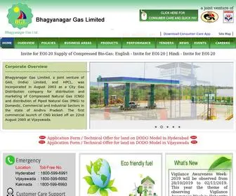 BGlgas.com(Bhagyanagar Gas Limited) Screenshot