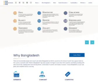 Bgmea.com.bd(Bgmea) Screenshot