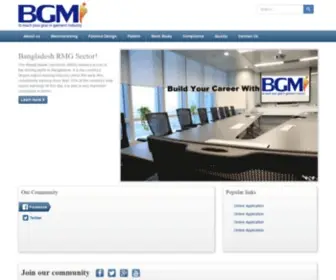 Bgmibd.com(Bangladesh Garments Menagement Institute) Screenshot