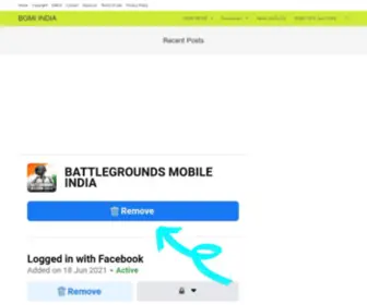 Bgmiindia.com(Homepage Recash) Screenshot