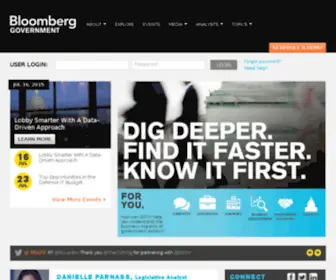 Bgov.com(Bloomberg Government) Screenshot