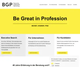 BGP-HR.com(Executive & Specialists Recruiting AG) Screenshot