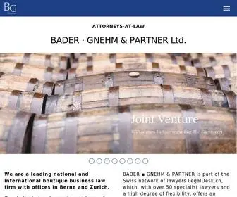 Bgpartner.ch(Gnehm & Partner AG) Screenshot