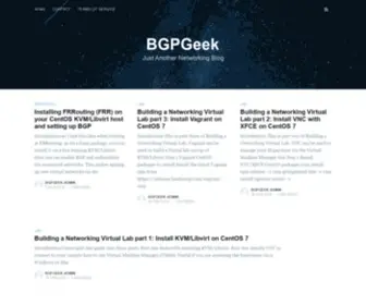 BGpgeek.com(Just Another Networking Blog) Screenshot