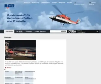BGR.de(Umleitungsseite auf das Webangebot der BGR) Screenshot