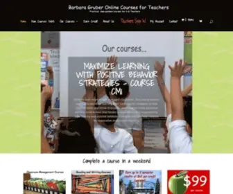 Bgrubercourses.com(Barbara Gruber Online Courses for Teachers) Screenshot