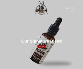 BGSbrand.com(Beard Game Strong Hand Crafted Beard Oils and Men's Hair Care Products) Screenshot