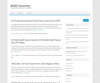BGsbuniversity.in(University Update) Screenshot