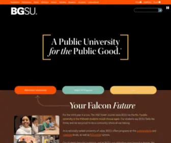 Bgsu.edu(Bowling Green State University) Screenshot