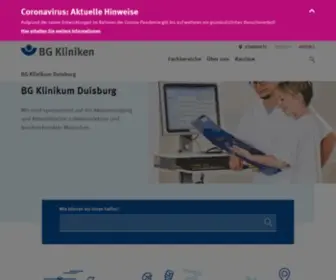 Bgu-Duisburg.de(BG Klinikum Duisburg) Screenshot