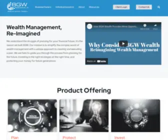 BGWWealth.com(Wealth Management Reimagined) Screenshot