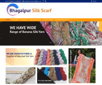 Bhagalpursilkscarf.com(Bhagalpur silk yarn) Screenshot