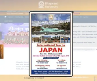 Bhagwantuniversity.ac.in(Bhagwant University) Screenshot