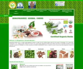 Bhagyaherbals.in(Bhagyashree Herbals Farms) Screenshot