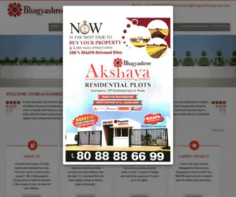 Bhagyashreedevelopers.in(Plots in Bangalore) Screenshot