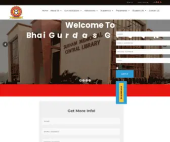 Bhaigurdas.org(Bhai Gurdas Group of Institutions) Screenshot