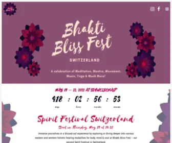 Bhaktiblissfest.com(Looking for a music festival) Screenshot