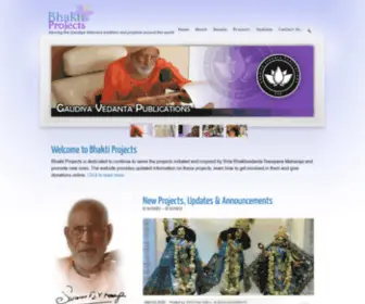 Bhaktiprojects.org(Bhakti Projects) Screenshot