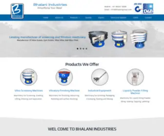 Bhalanigroup.com(BHALANI INDUSTRIES) Screenshot