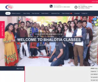 Bhalotiaclasses.com(WebsitePanel) Screenshot