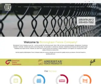 Bhamfence.com(Birmingham Fence Company) Screenshot