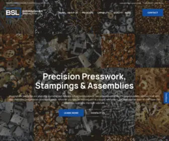 Bhamspec.co.uk(Birmingham Specialities Ltd) Screenshot