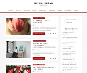 Bhanujasharma.com(BHANUJA SHARMA) Screenshot