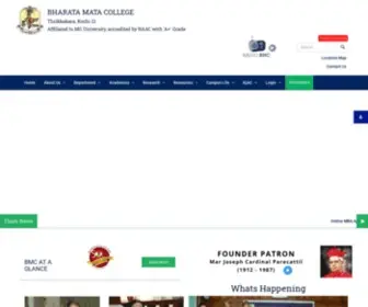 Bharatamatacollege.in(Bharata Mata College (Autonomous)) Screenshot