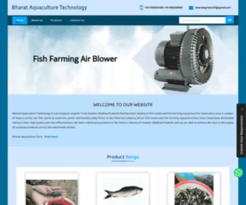 Bharataquaculture.co.in(Bharat Aquaculture Technology) Screenshot