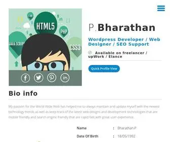 Bharathan.net(Freelancer Wordpress Developer and Web Designer) Screenshot