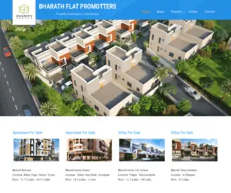 Bharathconstructions.com(Bharath Flat Promotters) Screenshot