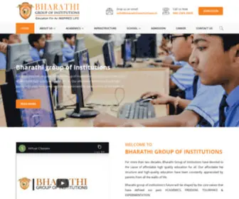 Bharathiinstitutions.in(Bharathi group of Institutions) Screenshot