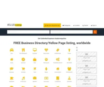 Bharathlisting.com(Business Directory/Yellow/SEO/Backlinks listing in India & USA/UK/UAE/Philippines/Singapore) Screenshot
