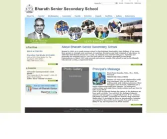 Bharathschool.org(Bharath Senior Secondary School) Screenshot