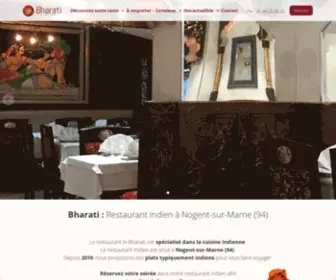 Bharati.fr(Restaurant indien Nogent) Screenshot