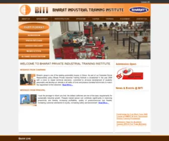 Bharatiti.co.in(Bharat Industrial Training Institute) Screenshot