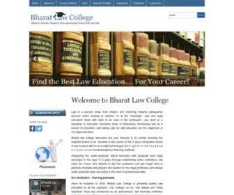 Bharatlawcollege.com(Bharat Law College) Screenshot