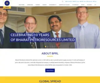 Bharatpetroresources.in(Bharat Petroresources Limited) Screenshot