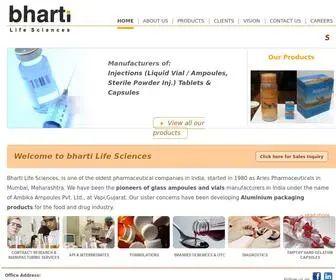 Bhartilifesciences.com(Bharti Life Sciences) Screenshot