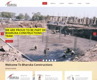 Bharukaconstruction.in(Bharuka Constructions) Screenshot