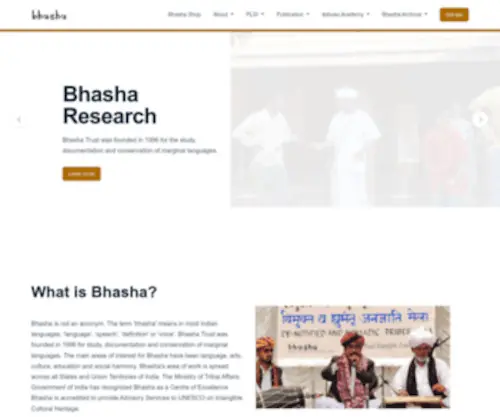 Bhasharesearch.org(BHASHA Research) Screenshot