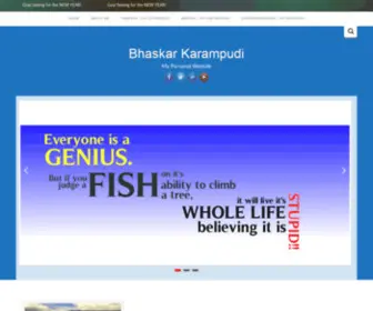 Bhaskar-Karampudi.com(Bhaskar Karampudi) Screenshot