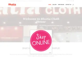 Bhatiaclothhouse.com(Sujanpur, Pathankot, Punjab) Screenshot