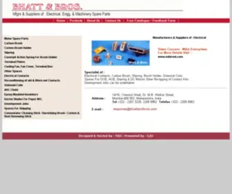 Bhattandbros.com(Electrical Contacts) Screenshot