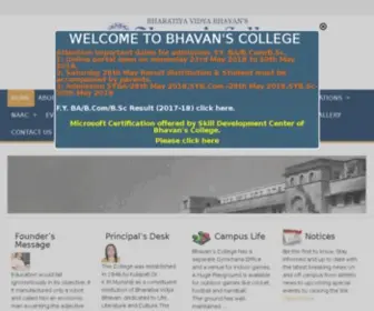 Bhavans.ac.in(BHAVANS COLLEGE ANDHERI AUTONOMOUS) Screenshot