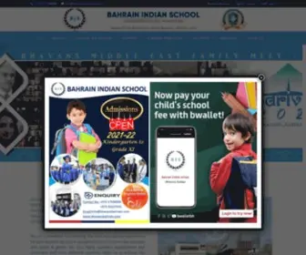 Bhavansbahrain.com(Bahrain Indian School) Screenshot